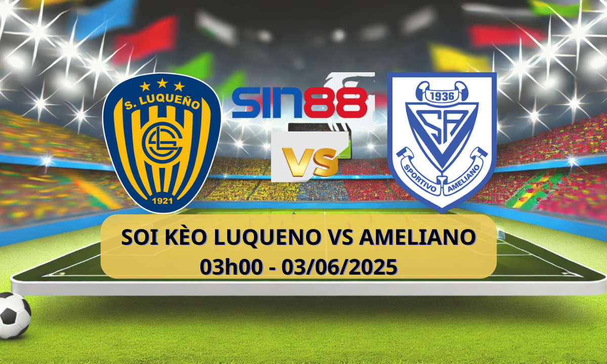 Biểu ngữ trận đấu Esport Luqueño vs Ameliano